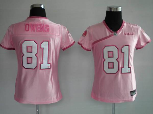 Bills #81 Terrell Owens Pink Lady Stitched NFL Jersey